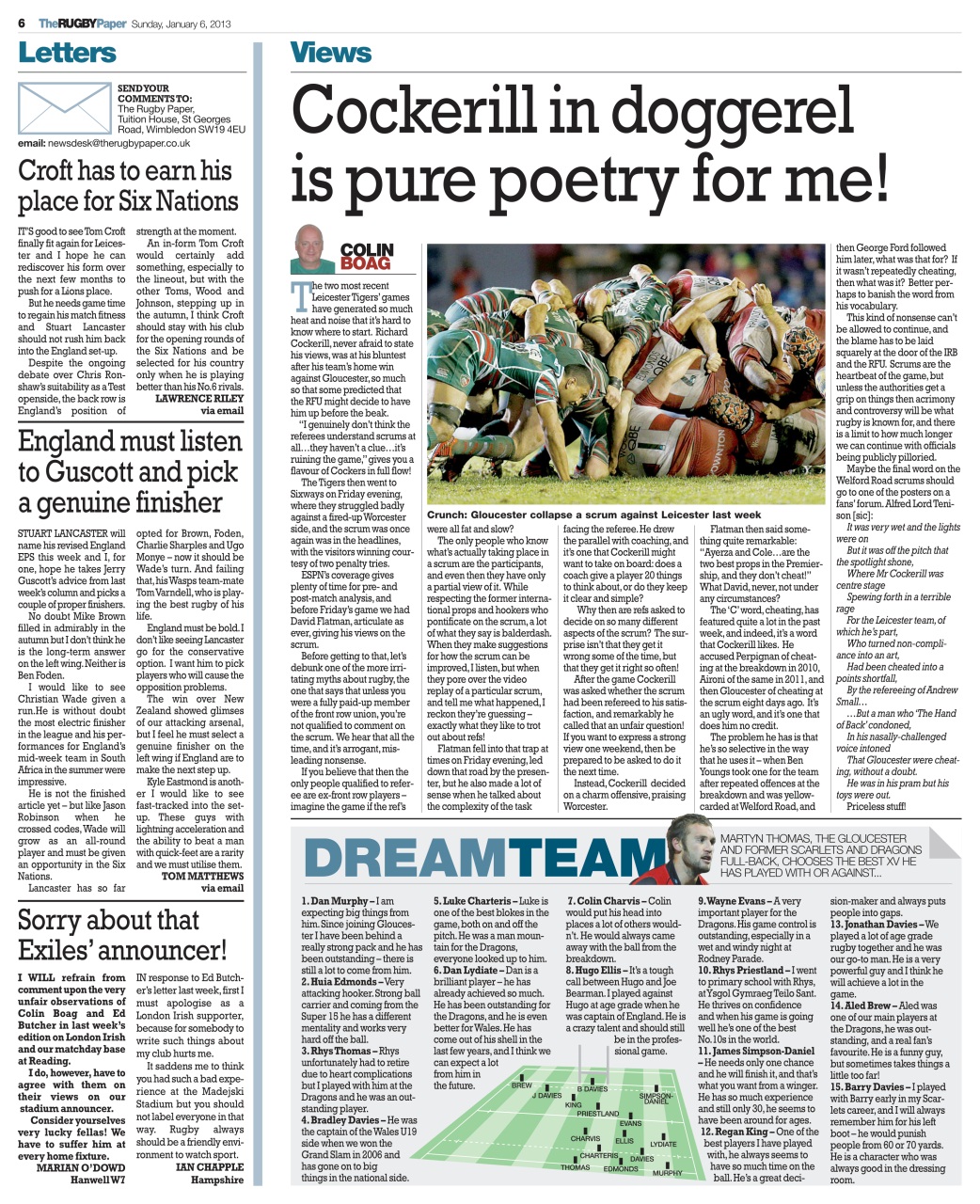 The Rugby Paper Preview Pages