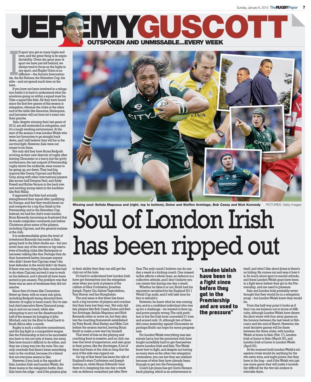 The Rugby Paper Preview Pages