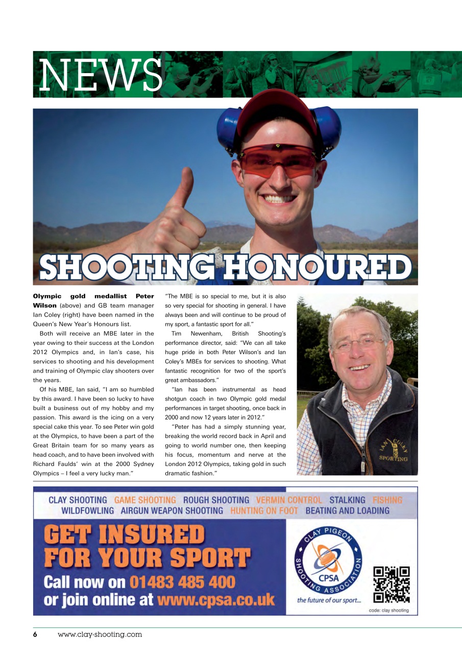 Clay Shooting Preview Pages