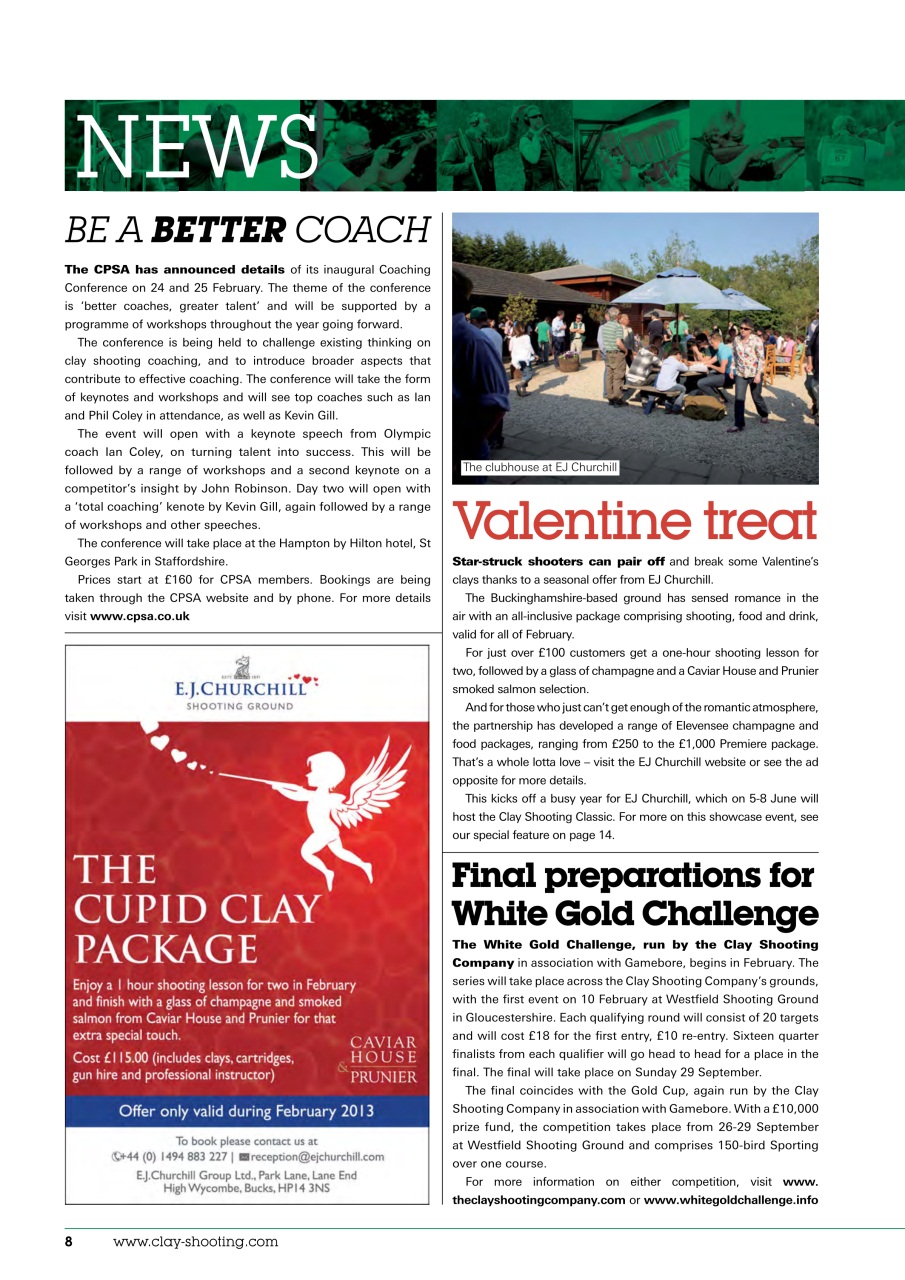 Clay Shooting Preview Pages