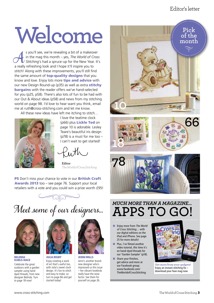 The World of Cross Stitching Preview Pages
