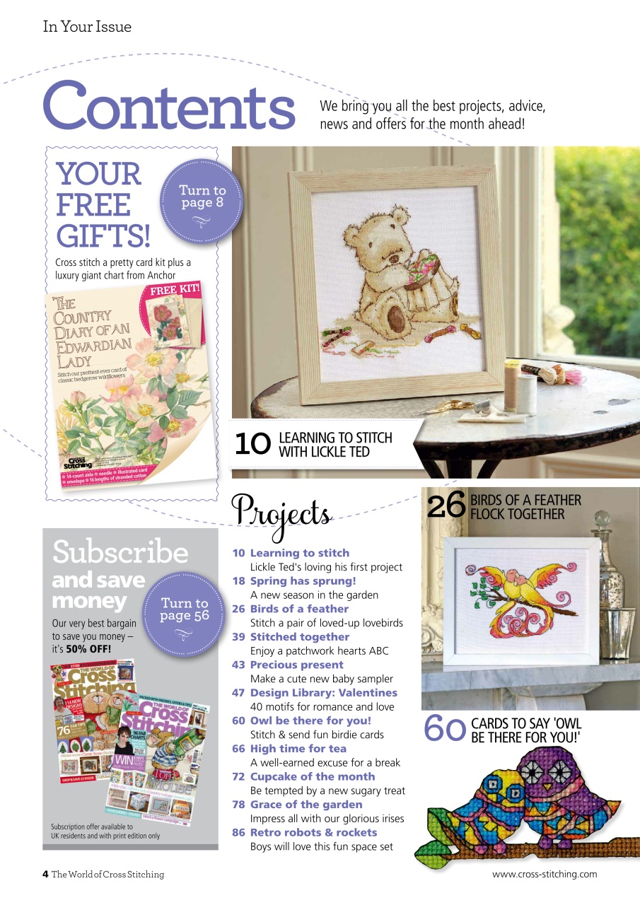 The World of Cross Stitching Preview Pages