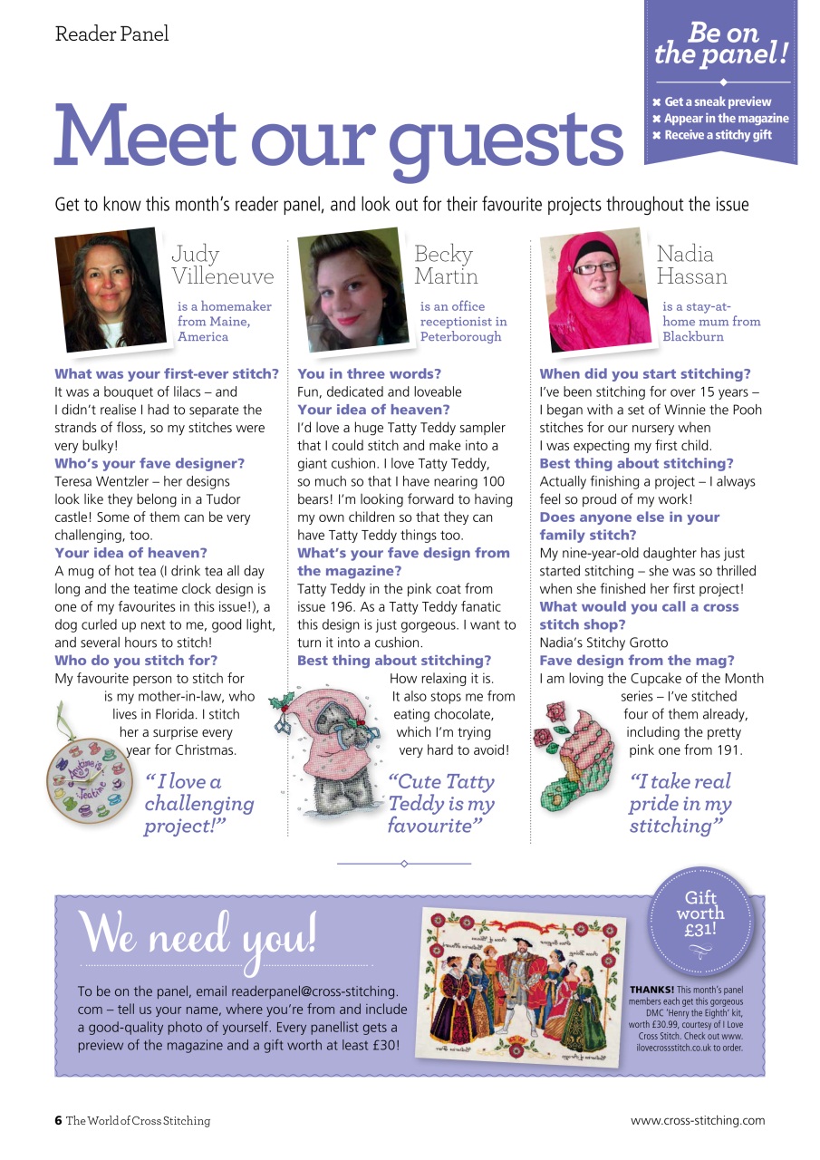 The World of Cross Stitching Preview Pages