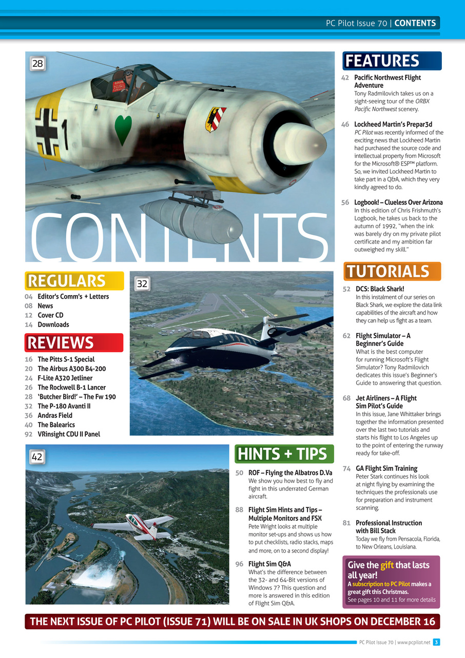 PC Pilot Preview Pages