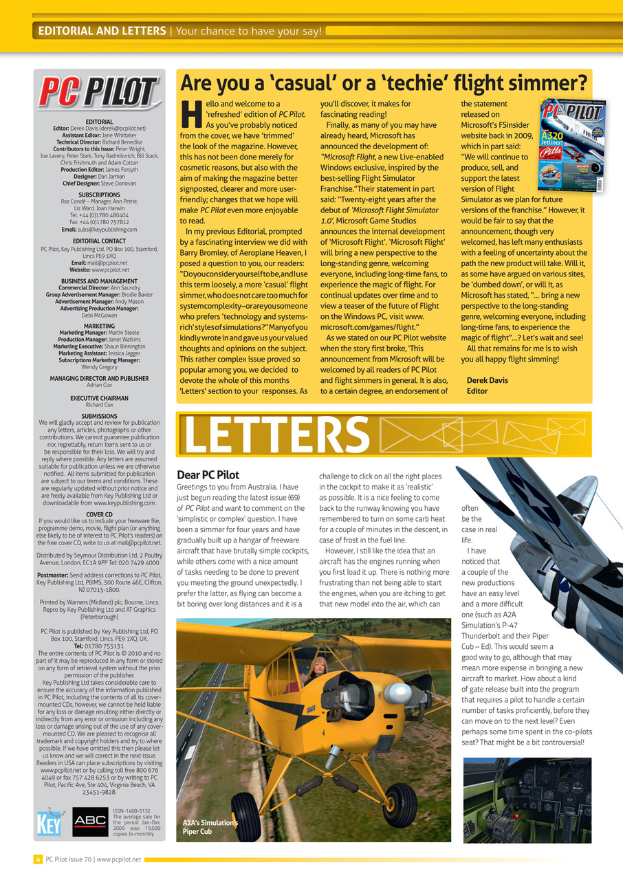 PC Pilot Preview Pages