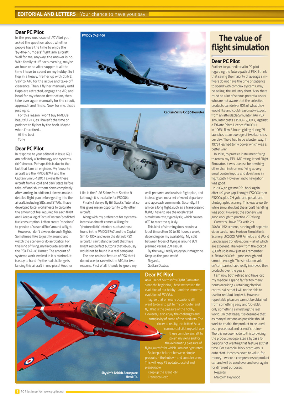 PC Pilot Preview Pages