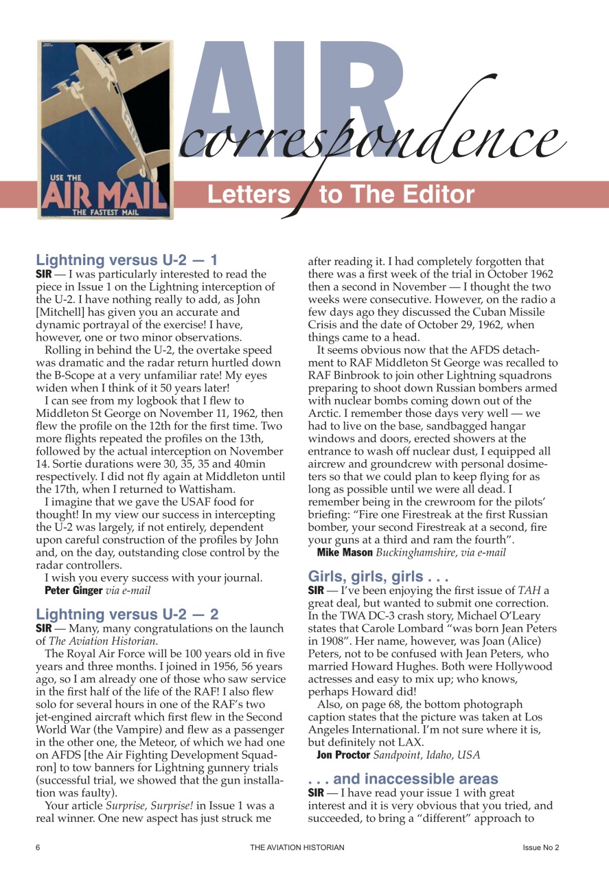 The Aviation Historian Magazine Preview Pages