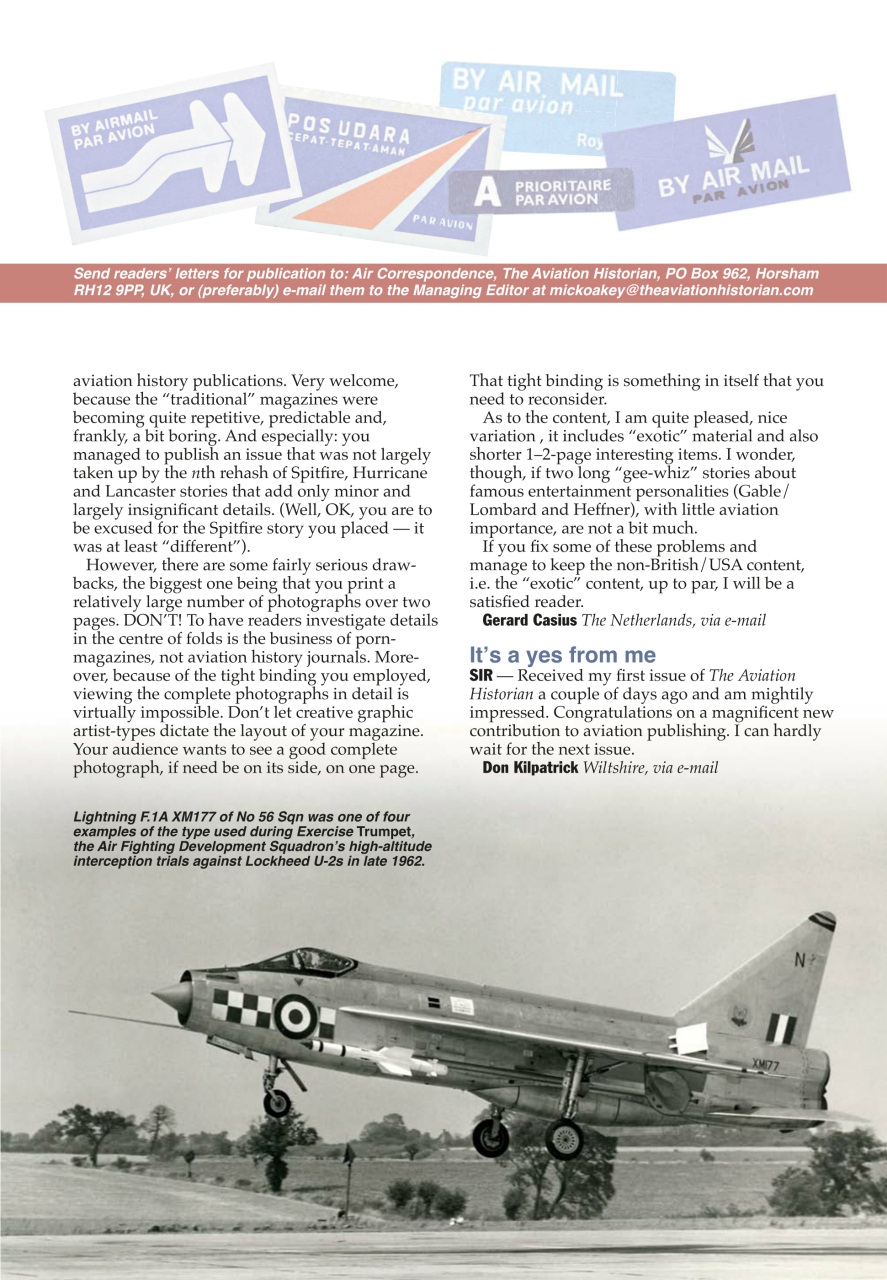 The Aviation Historian Magazine Preview Pages