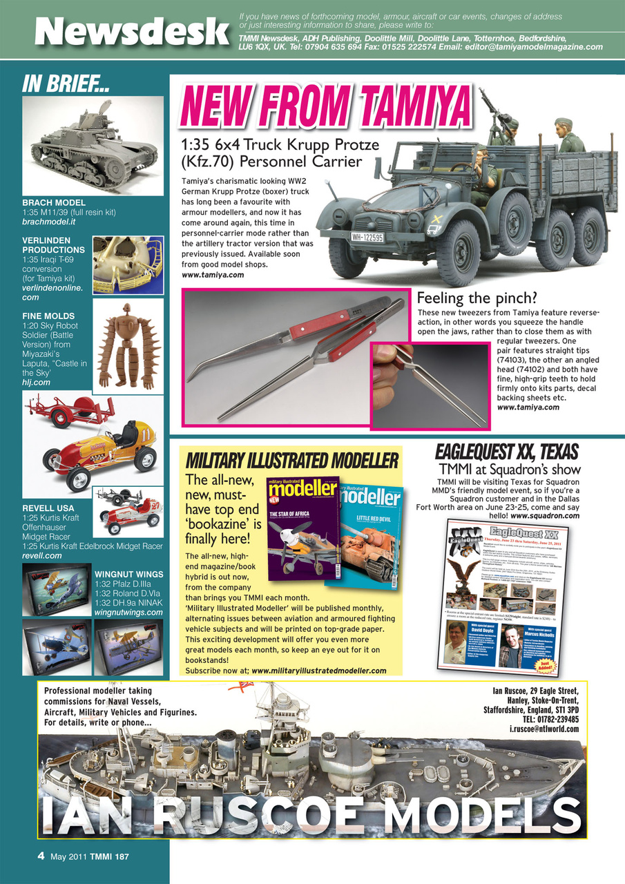 Tamiya Model Magazine Preview Pages