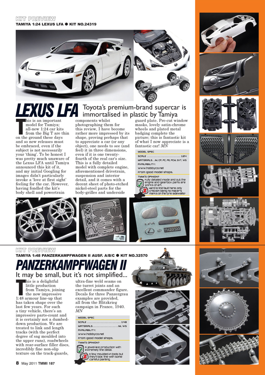 Tamiya Model Magazine Preview Pages