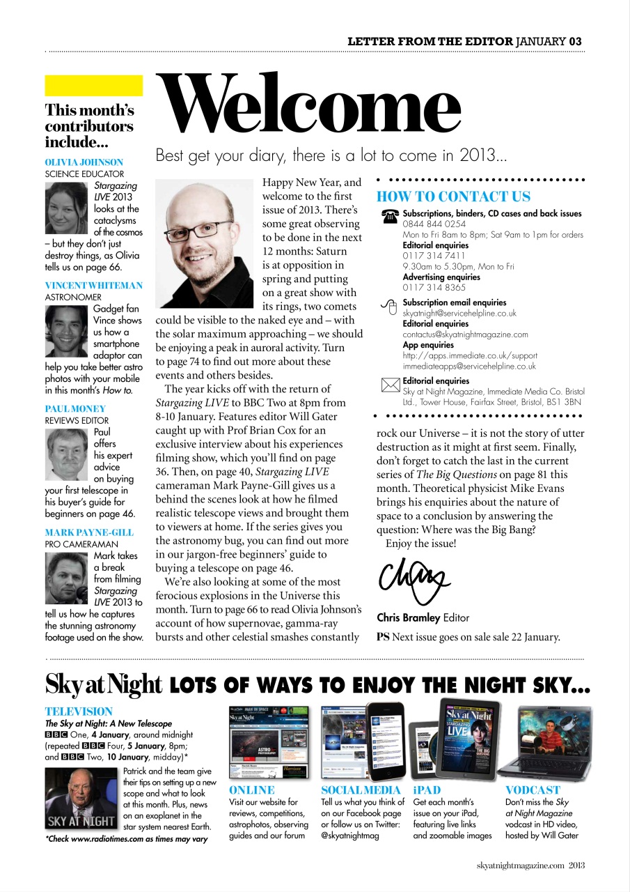 BBC Sky at Night Magazine Preview Pages