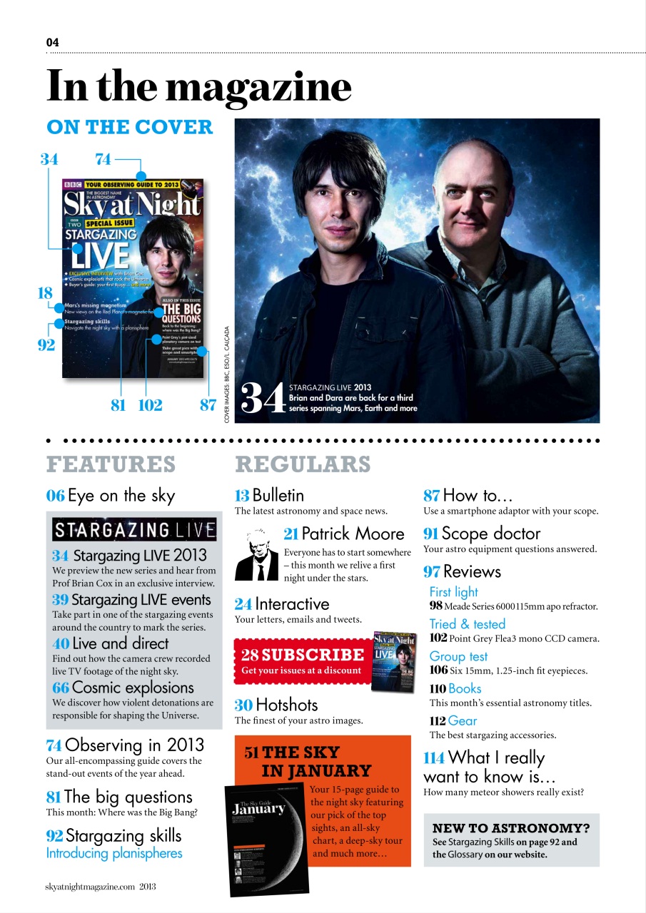 BBC Sky at Night Magazine Preview Pages