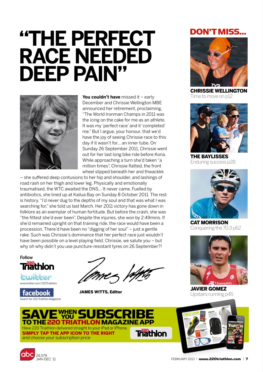 220 Triathlon Magazine Preview Pages