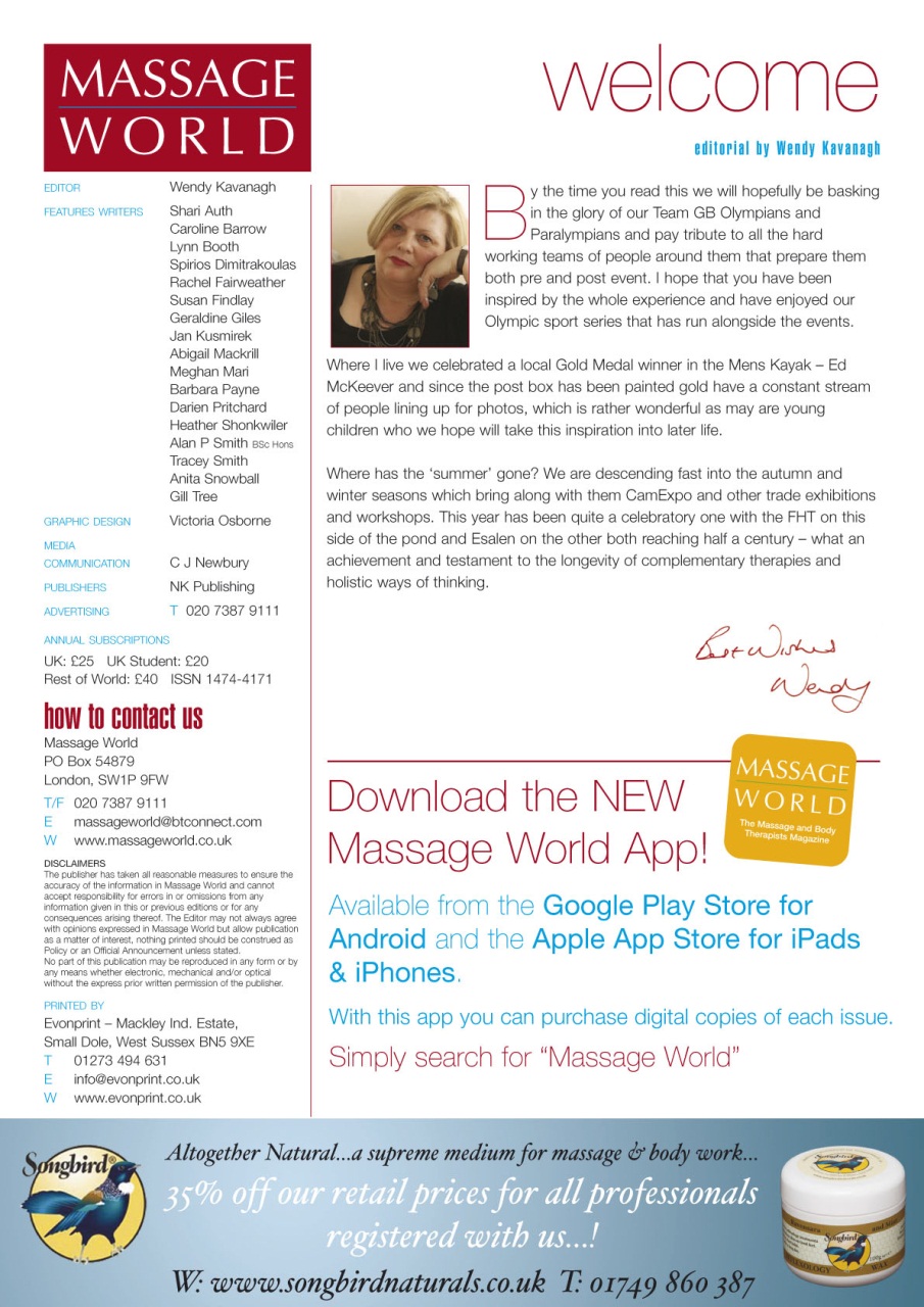 Massage World Preview Pages