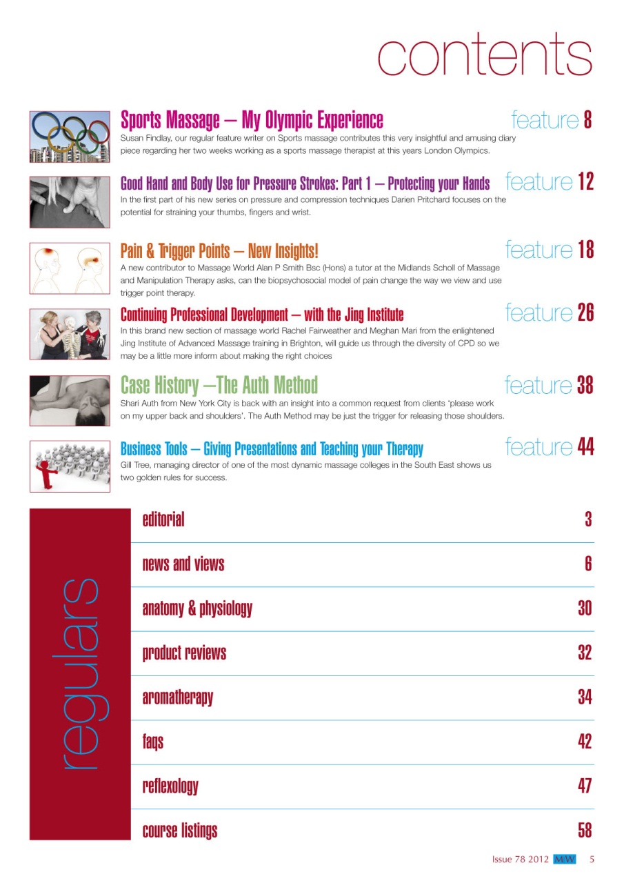 Massage World Preview Pages