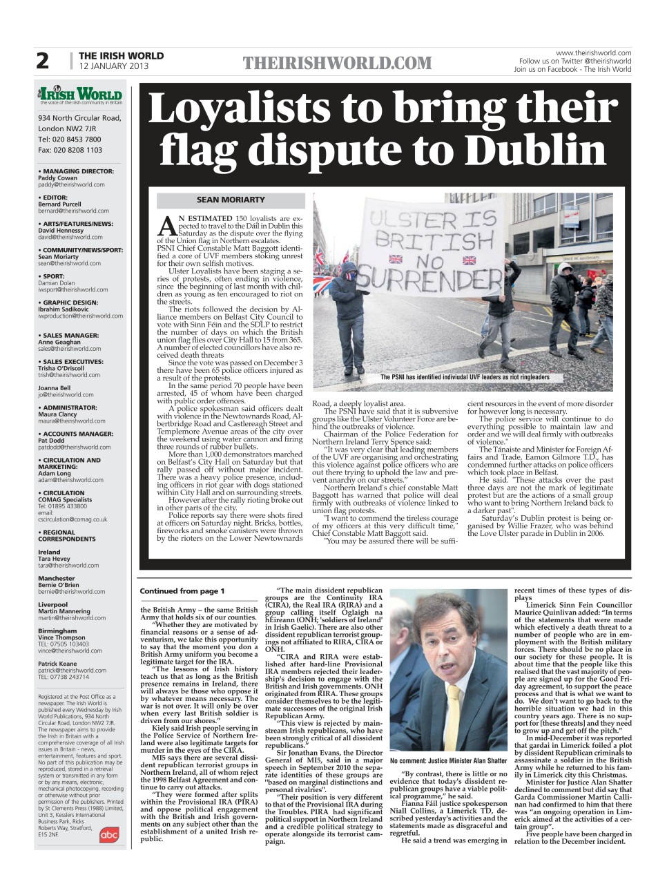 Irish World Preview Pages