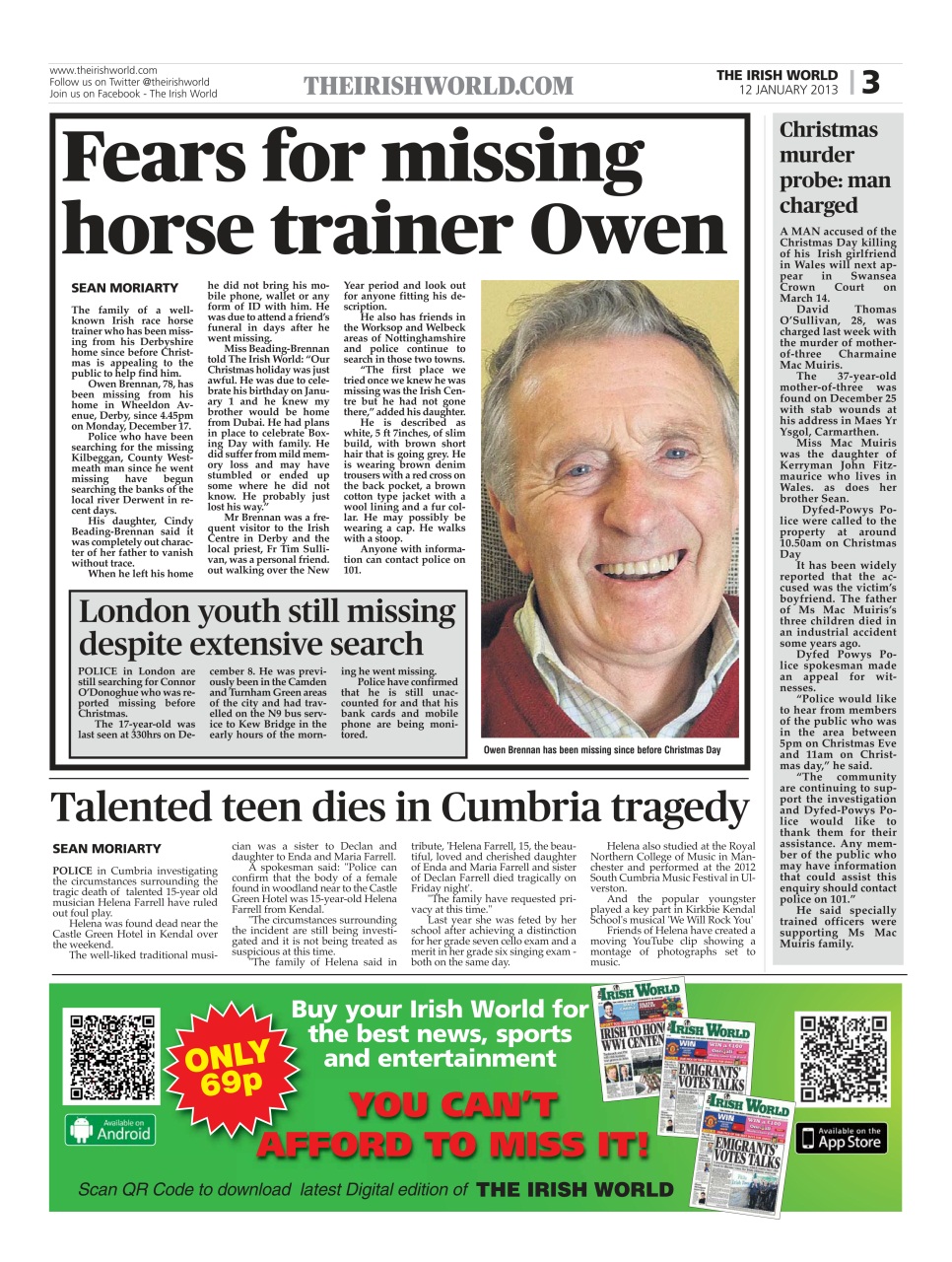 Irish World Preview Pages