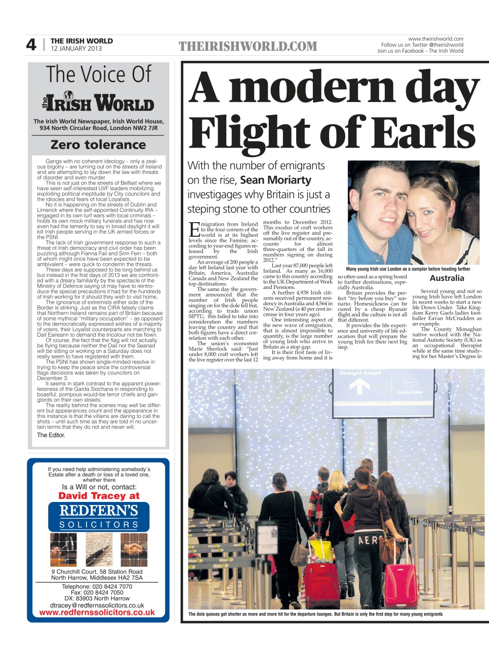 Irish World Preview Pages