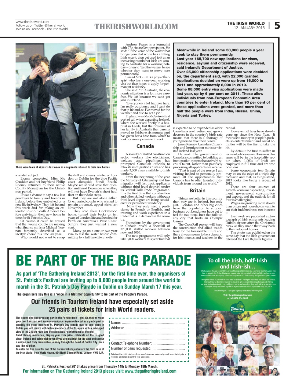 Irish World Preview Pages