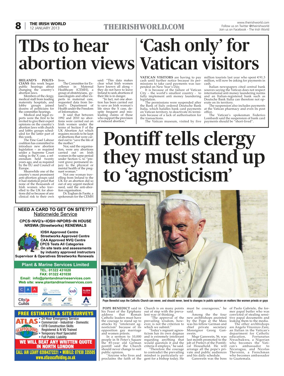 Irish World Preview Pages