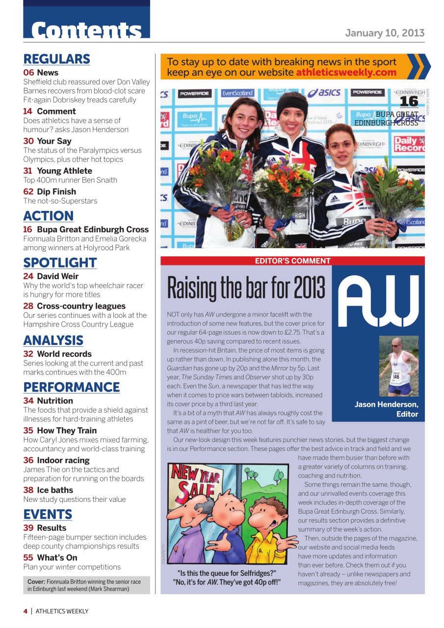 AW – Athletics Weekly Magazine Preview Pages