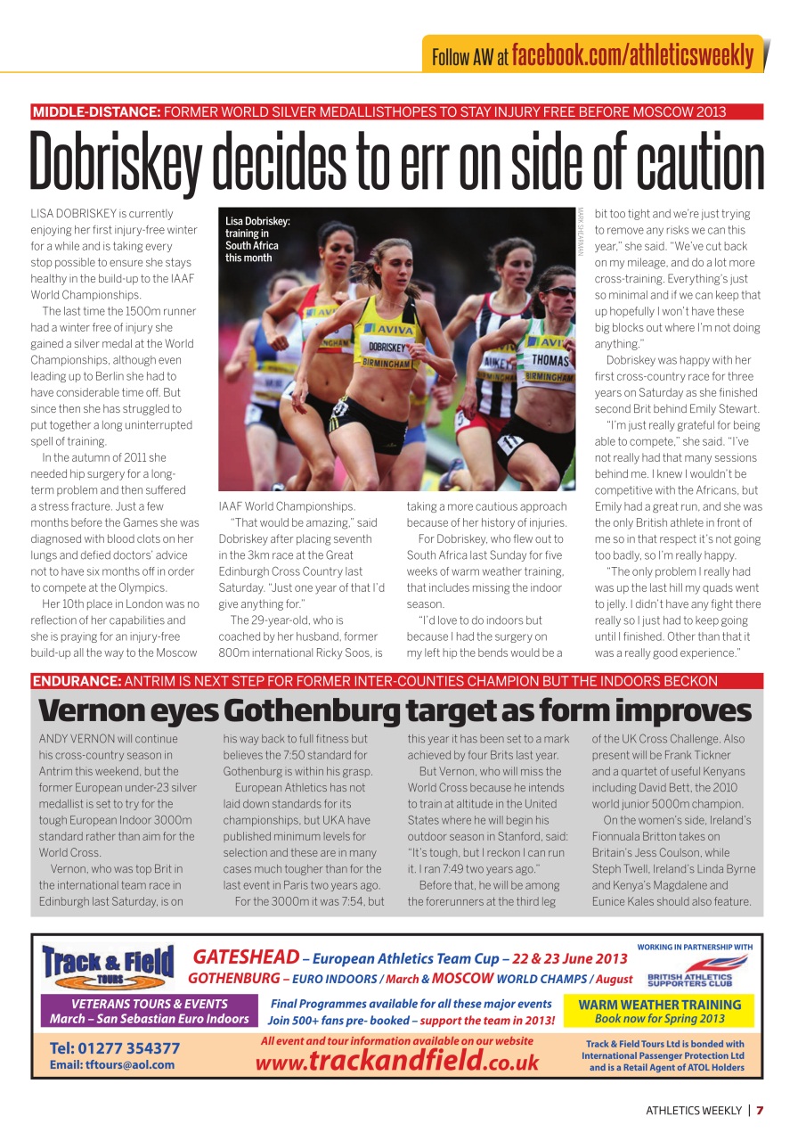 AW – Athletics Weekly Magazine Preview Pages