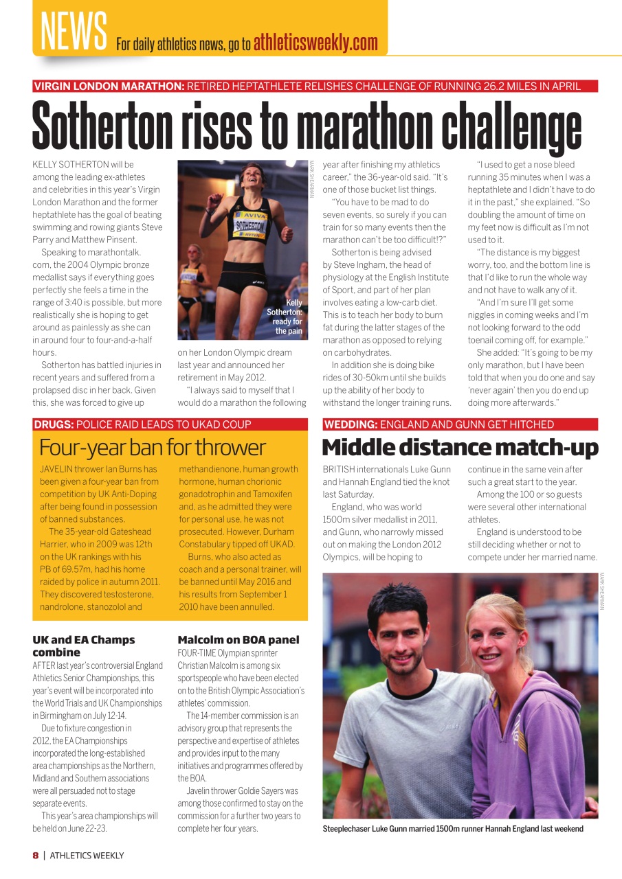 AW – Athletics Weekly Magazine Preview Pages