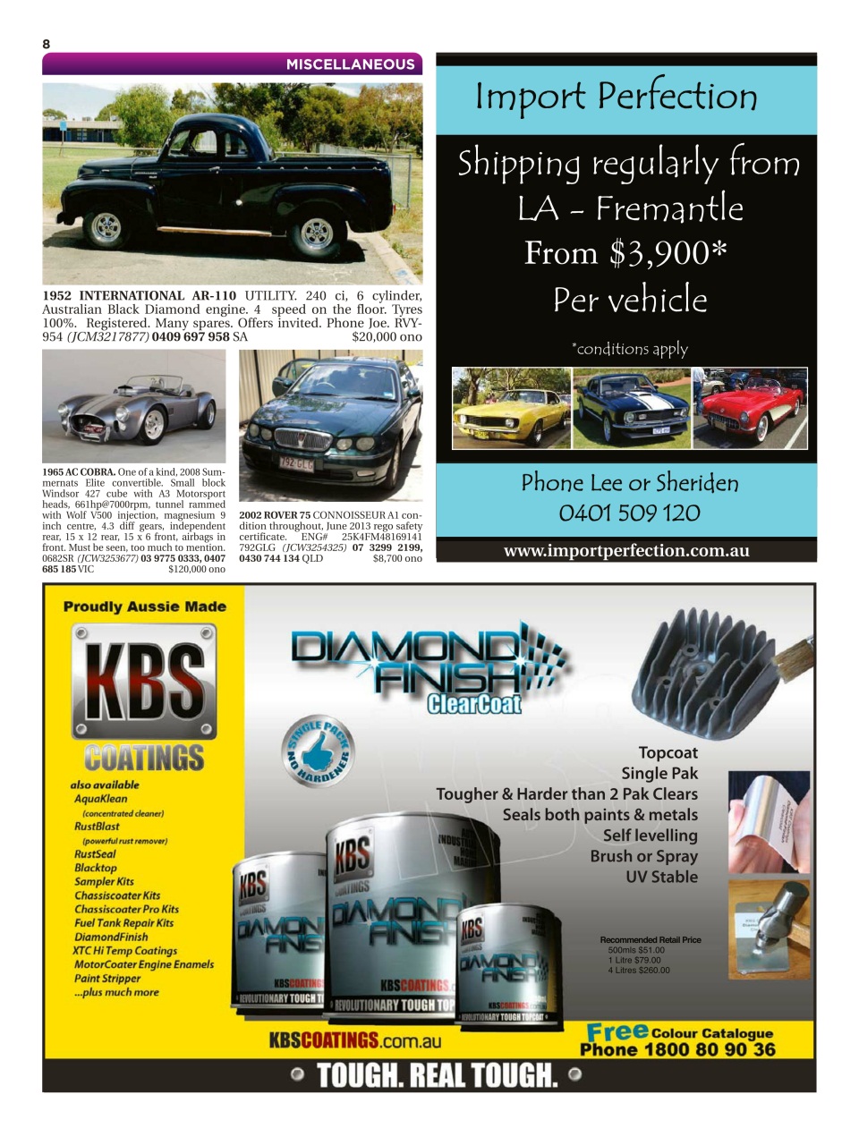 JUST CARS Preview Pages