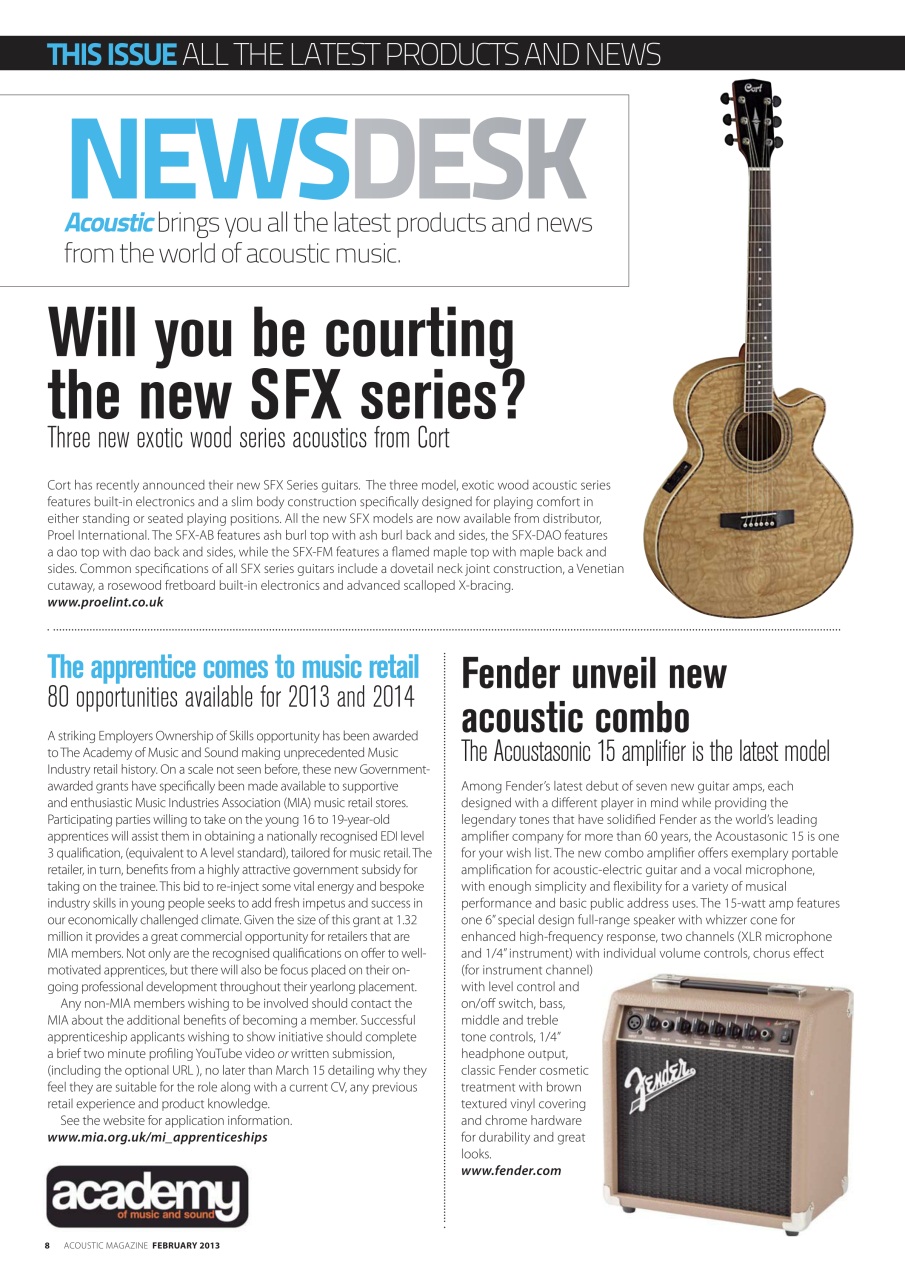 Acoustic Preview Pages