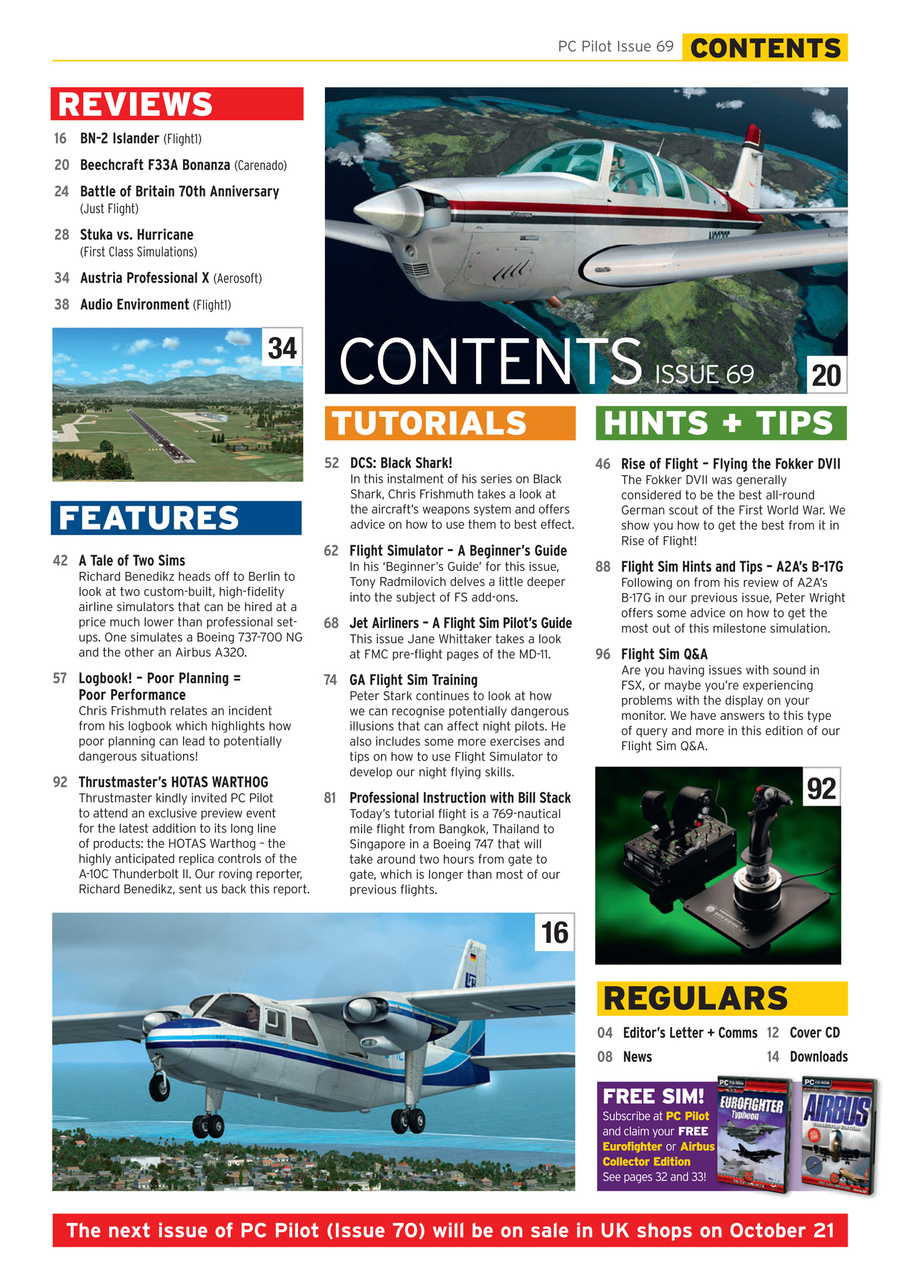 PC Pilot Preview Pages