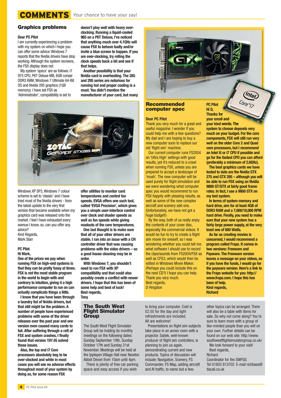 PC Pilot Preview Pages