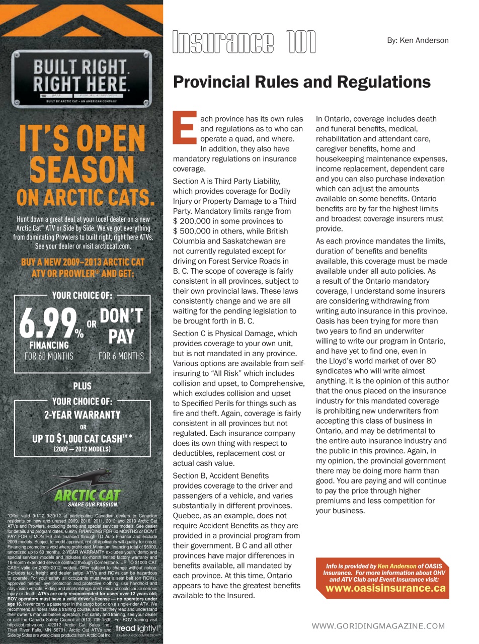 Go Riding ATVing Magazine Preview Pages