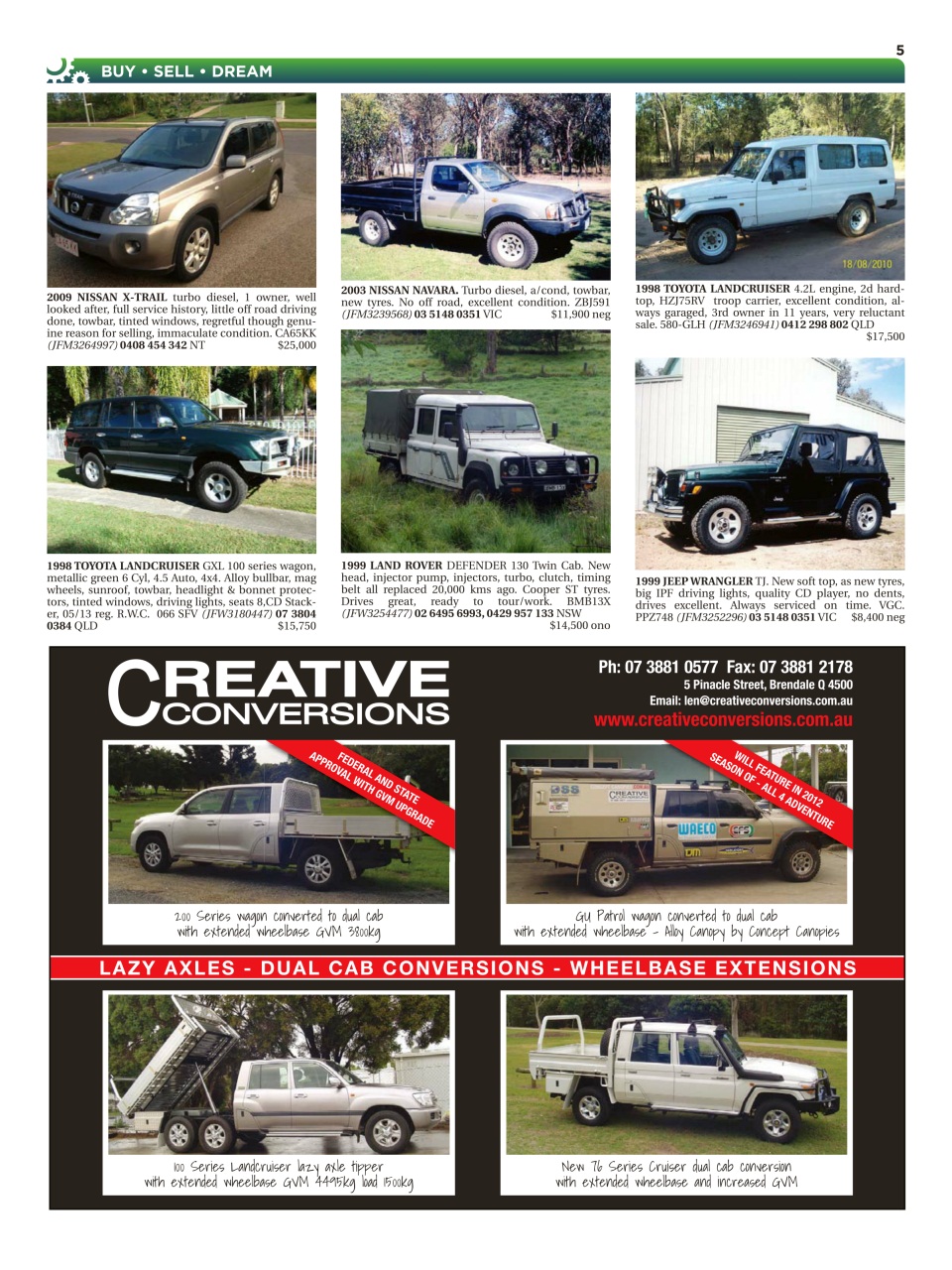 JUST 4X4S Preview Pages