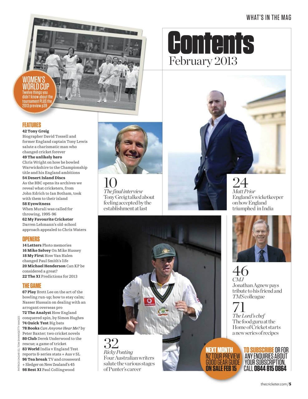 The Cricketer Magazine Preview Pages