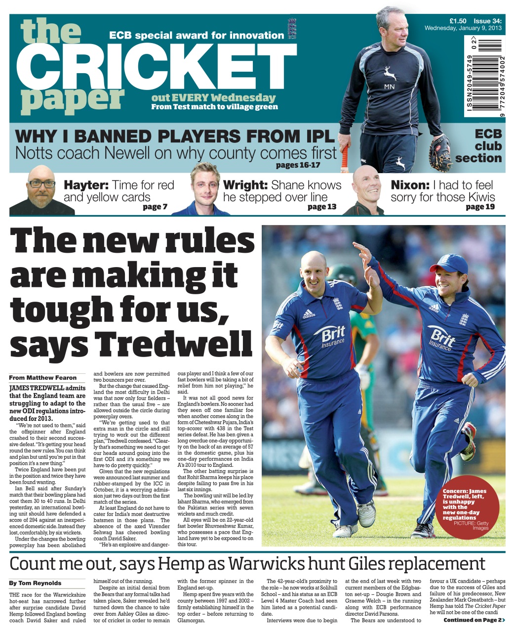 The Cricket Paper Preview Pages