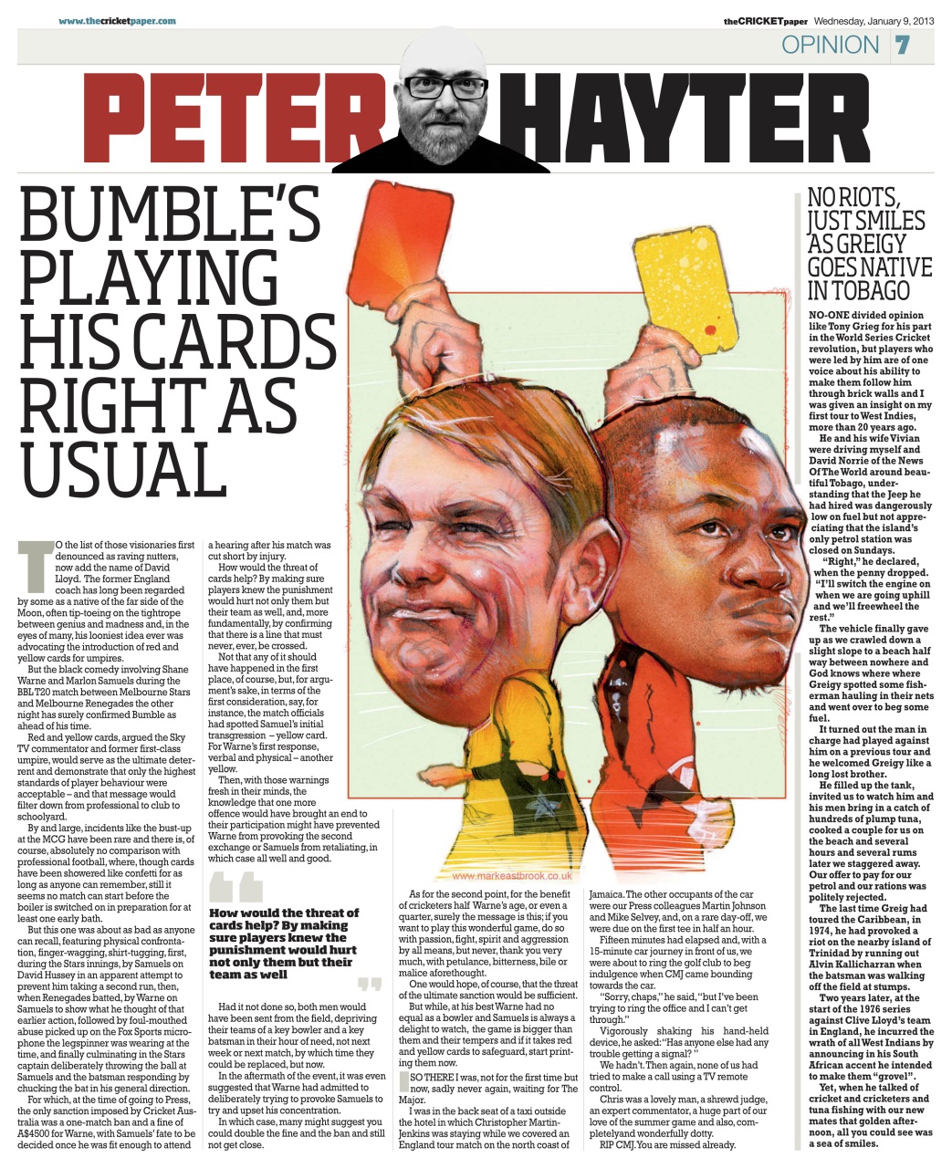 The Cricket Paper Preview Pages