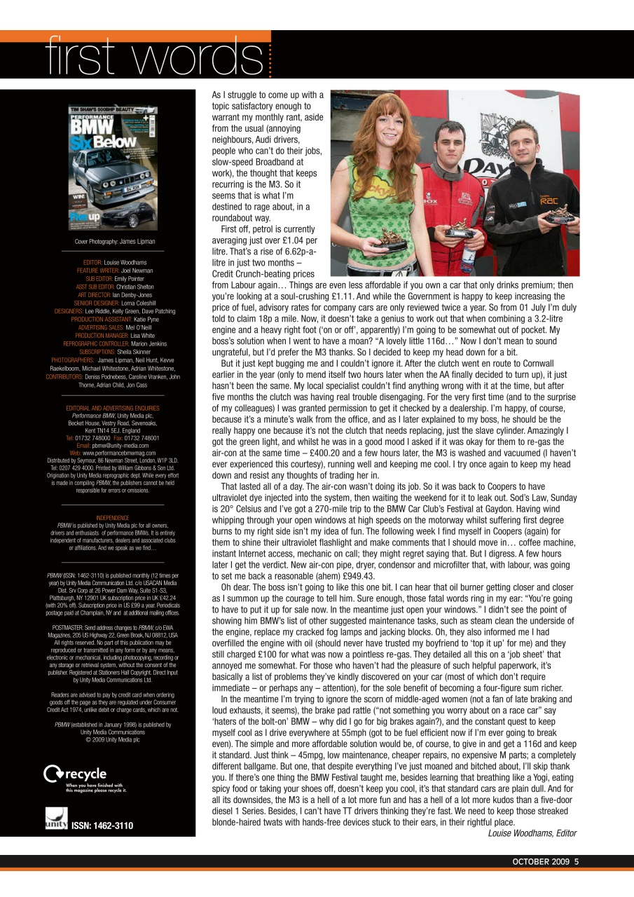 Performance BMW Preview Pages