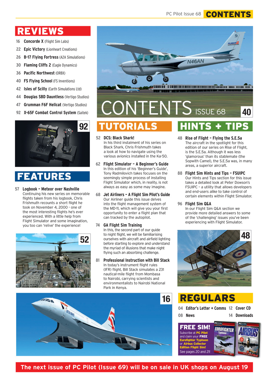 PC Pilot Preview Pages