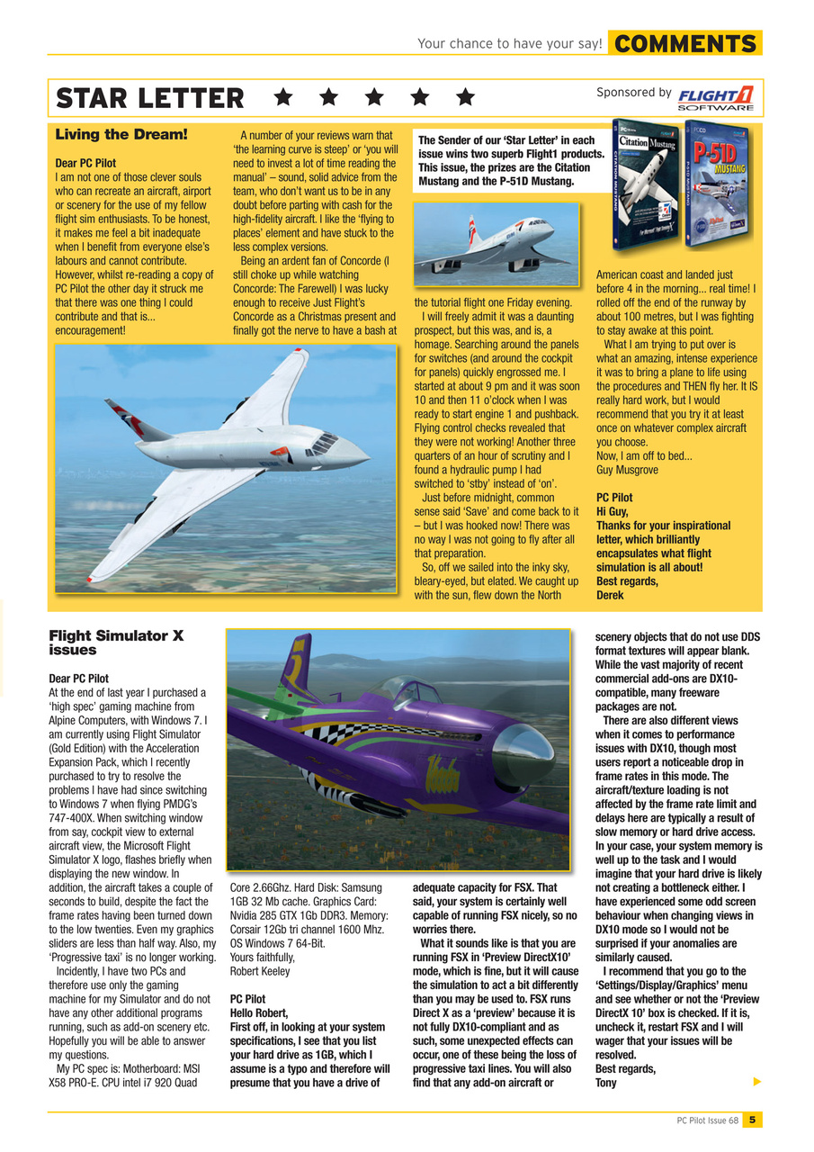 PC Pilot Preview Pages