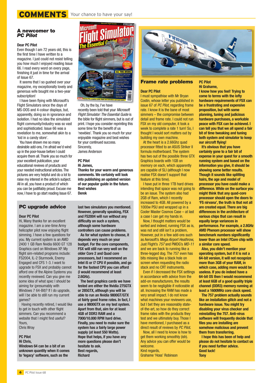 PC Pilot Preview Pages