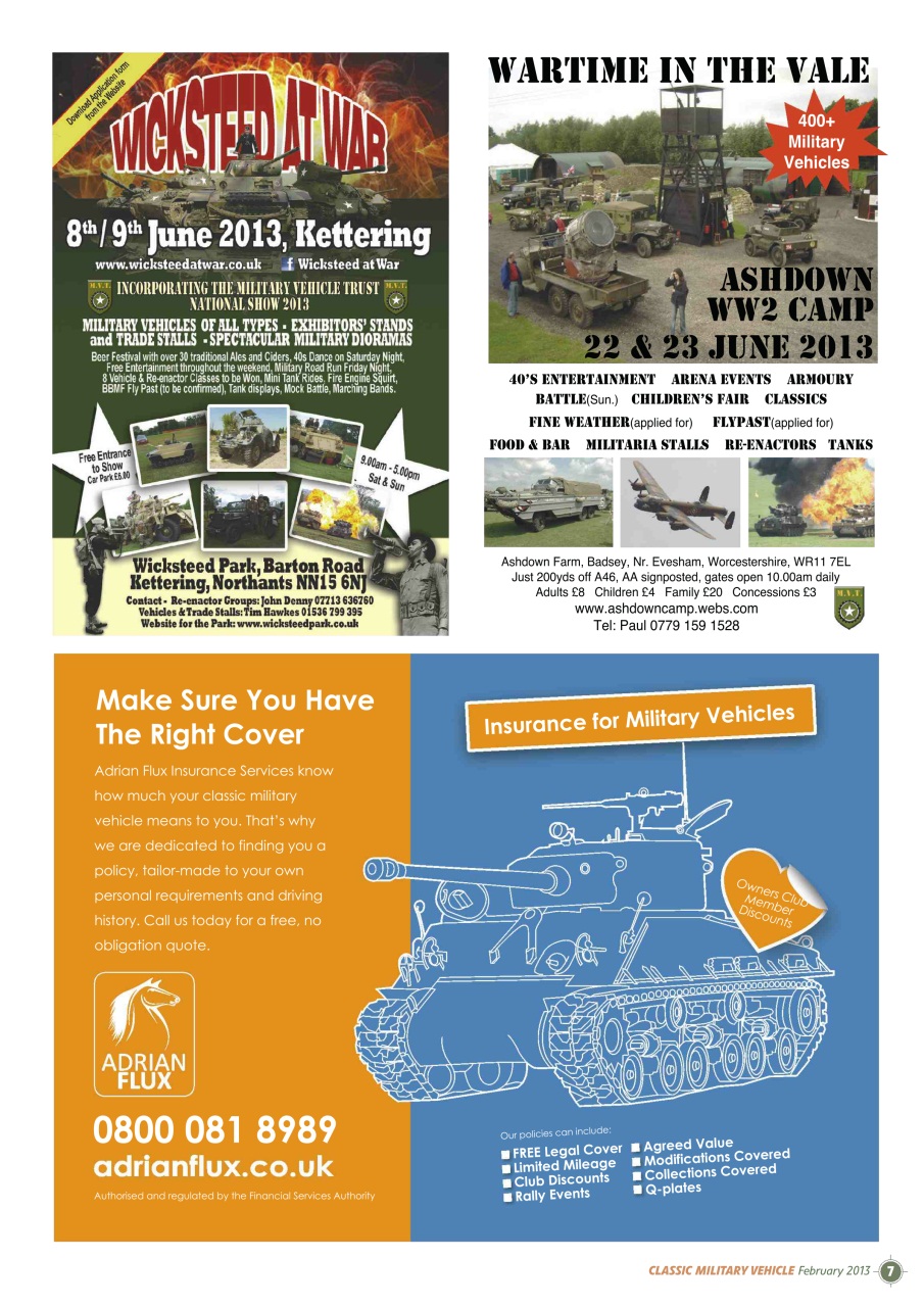 Classic Military Vehicle Preview Pages