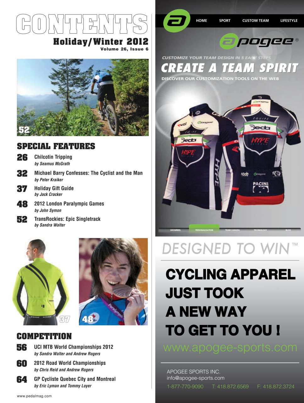 Pedal Magazine Preview Pages