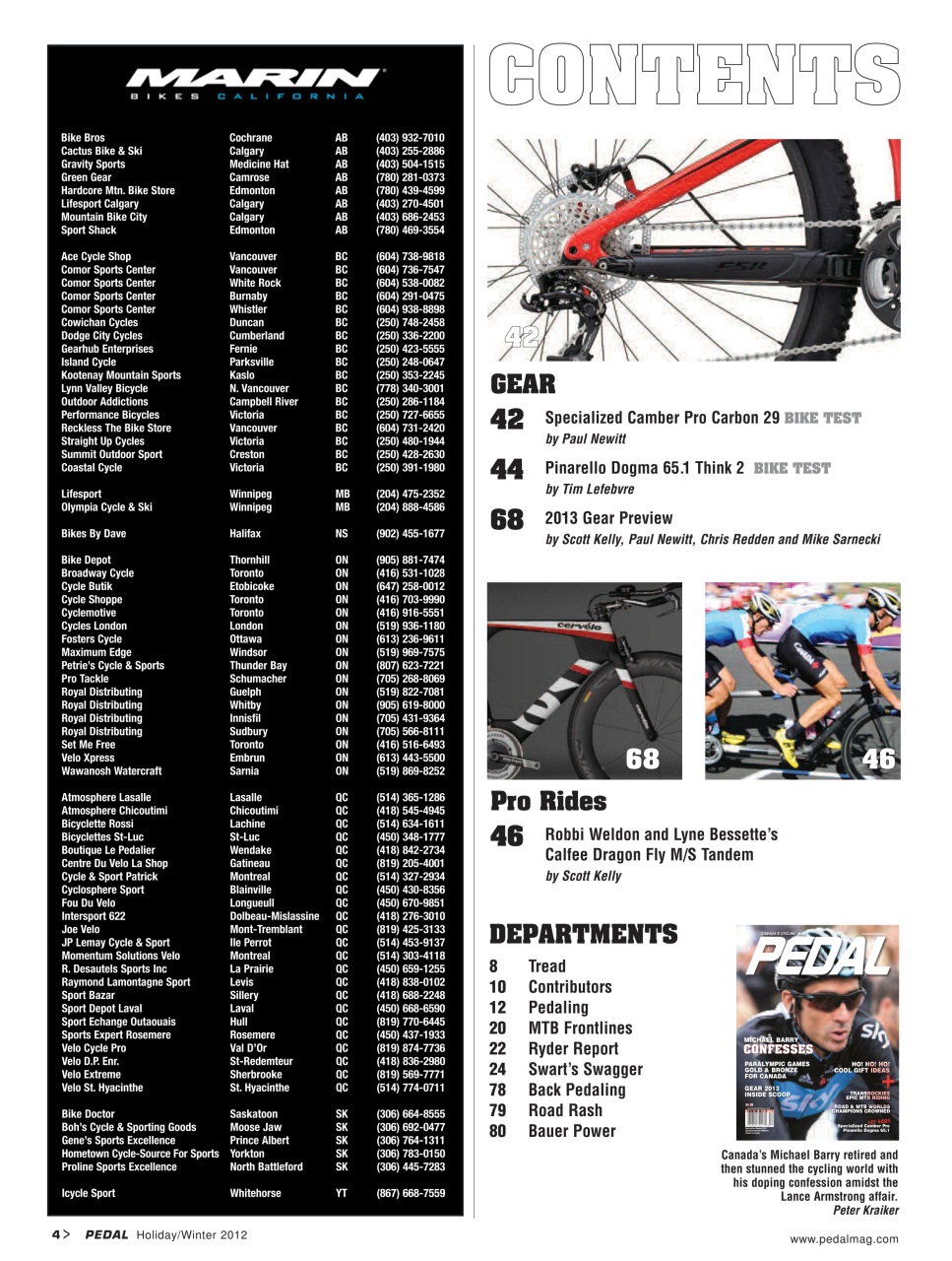 Pedal Magazine Preview Pages