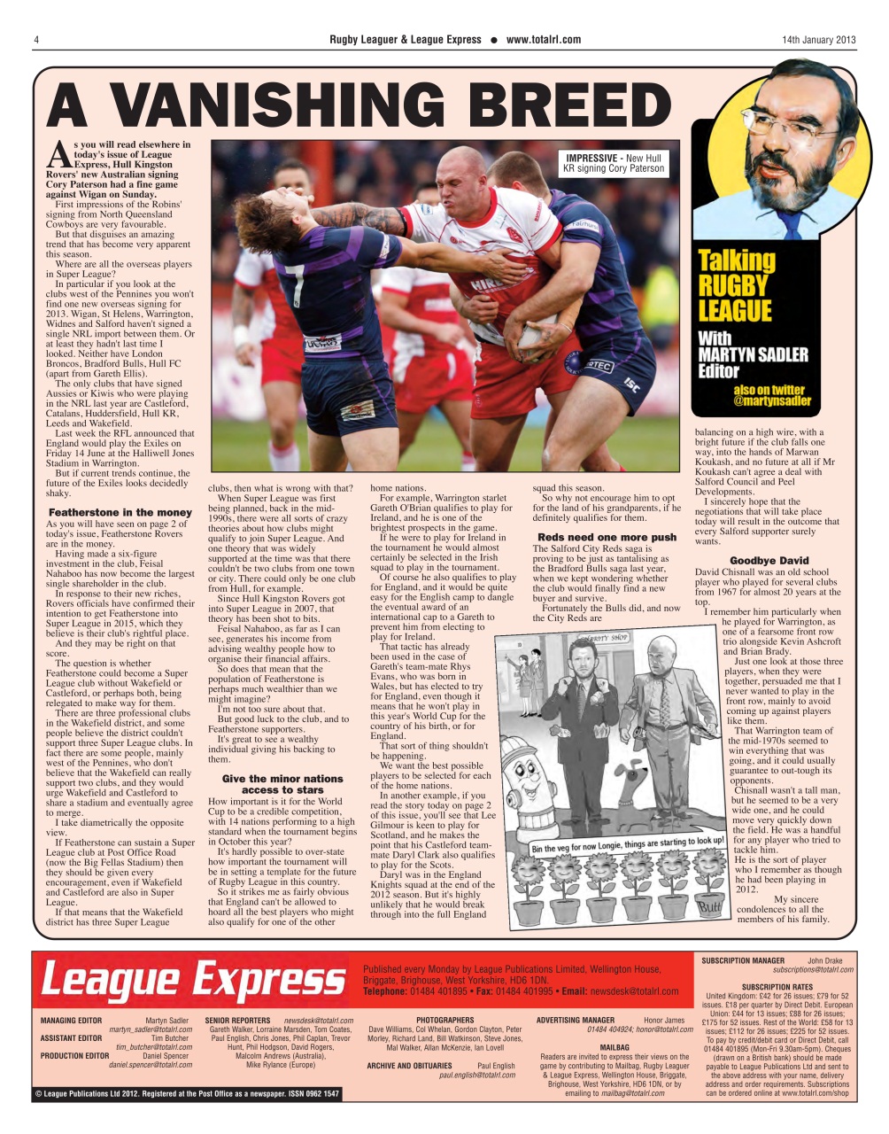 League Express Preview Pages