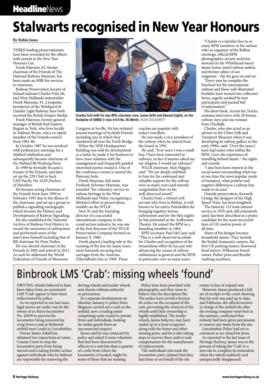 Heritage Railway Preview Pages