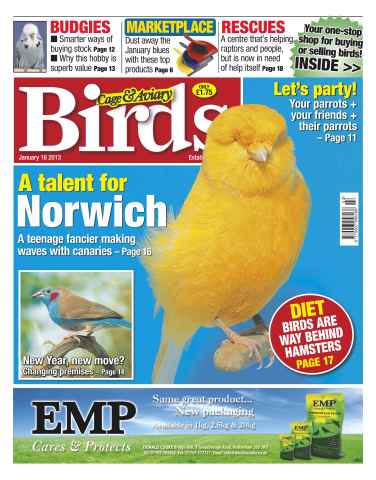 Cage & Aviary Birds issue Cage & Aviary January 16 2013