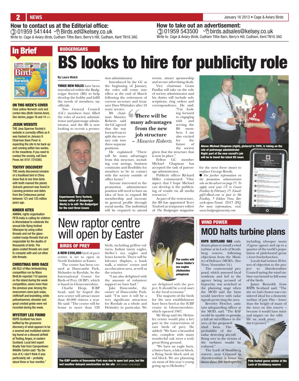 Cage & Aviary Birds Preview Pages