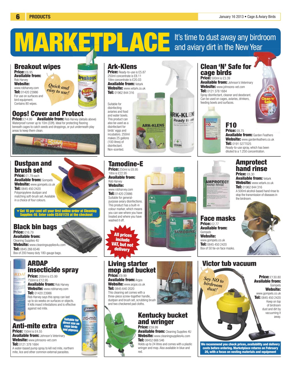 Cage & Aviary Birds Preview Pages