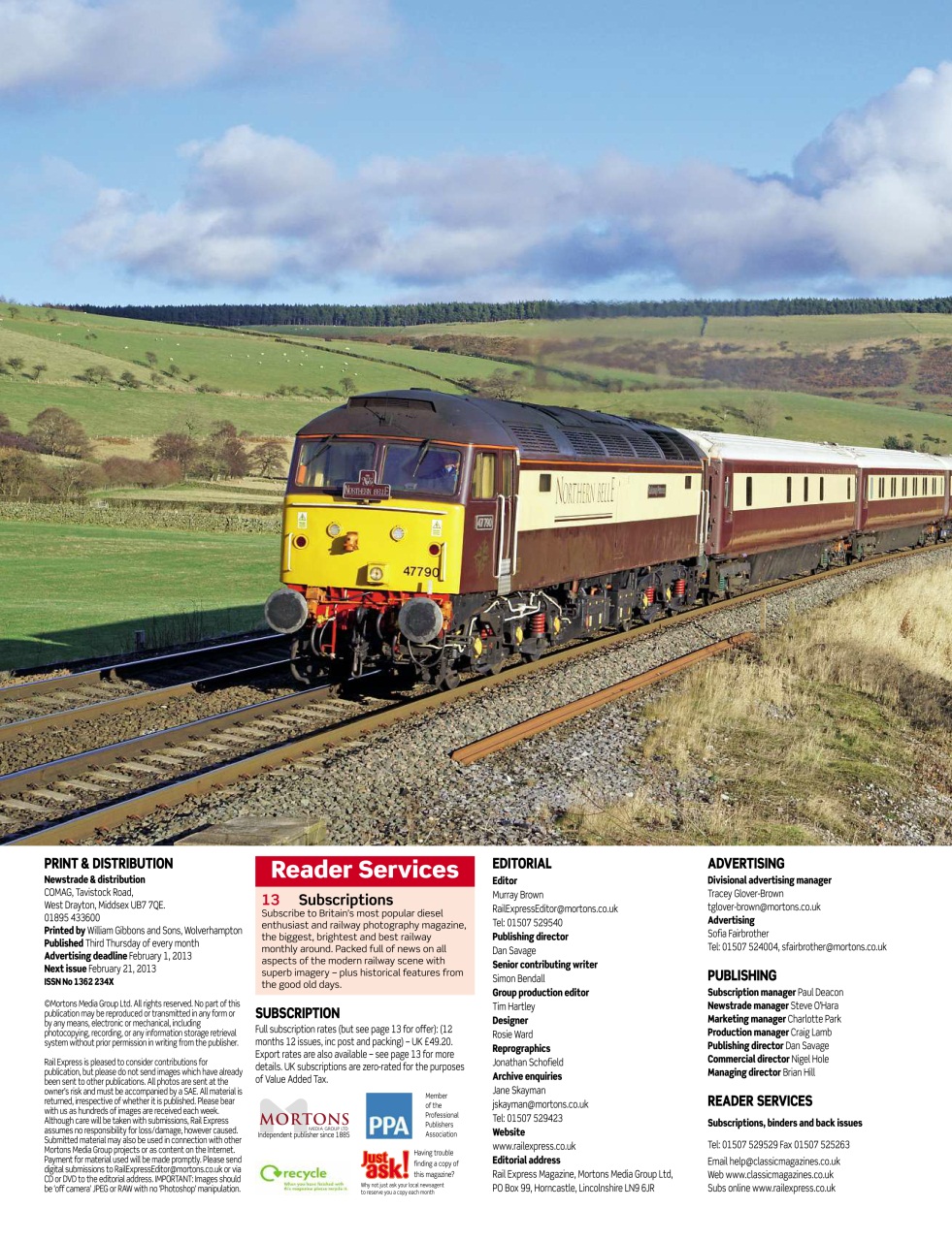 Rail Express Preview Pages