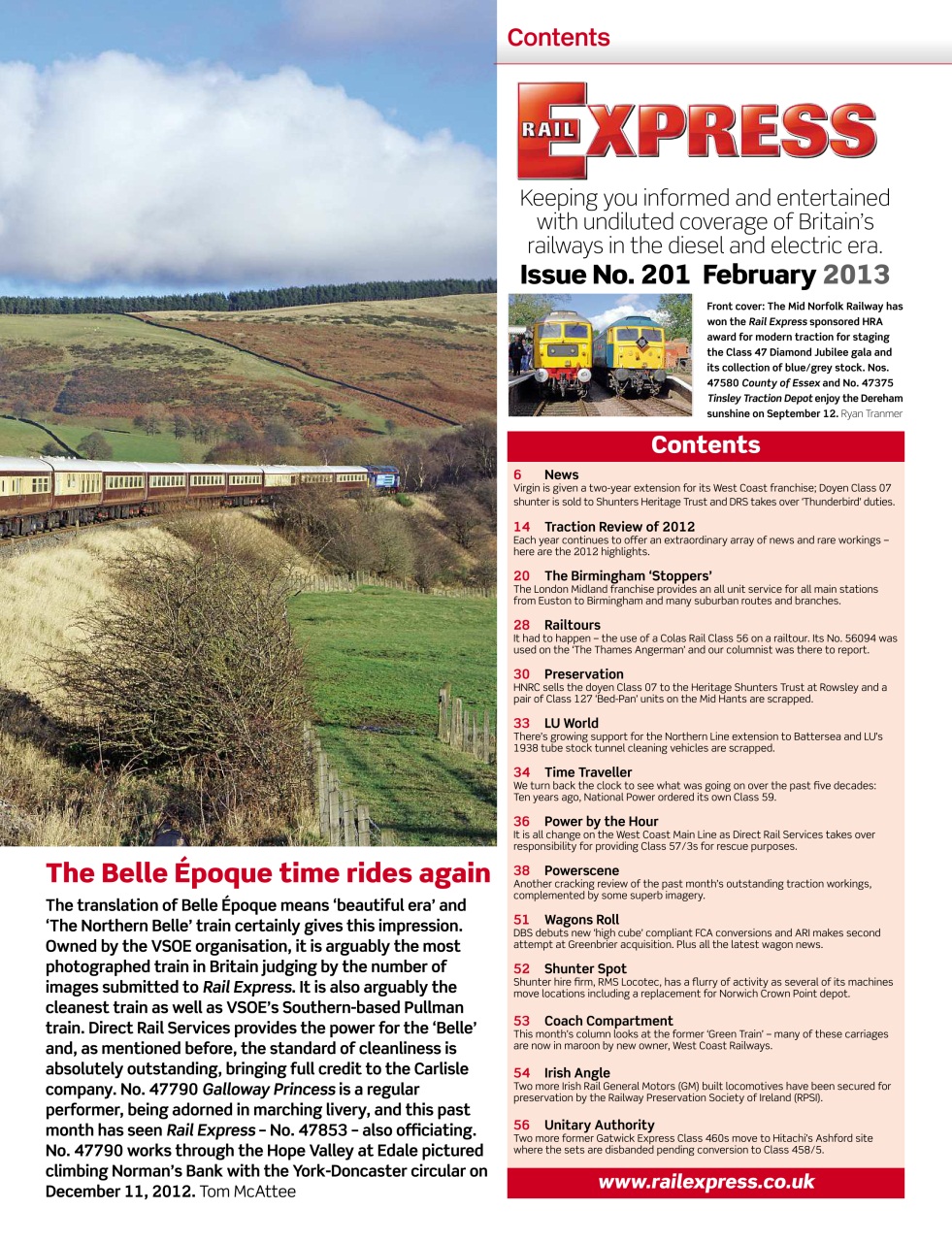 Rail Express Preview Pages